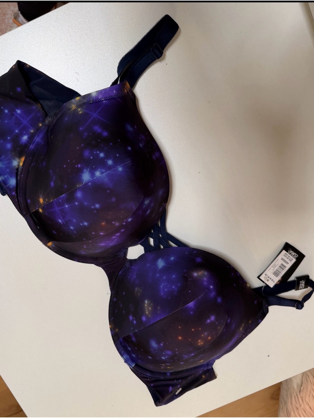 Torrid Curve Galaxy Print Underwire Push-Up Bra - Purple